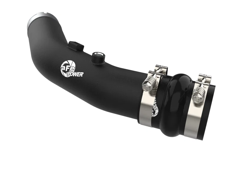 aFe 46-20688-B, 23-24 Ford F250/F350 Super Duty V8-6.7L BladeRunner 3 In. Aluminum Hot Charge Pipe- BLK