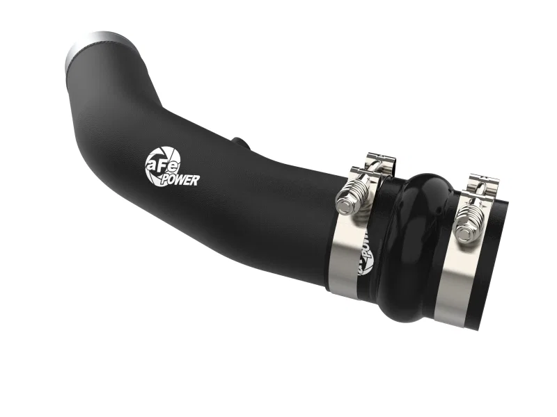 aFe 46-20738-B, 23-24 Ford Diesel Trucks V8-6.7L (td) BladeRunner 3in. Aluminum Hot Charge Pipe - Black