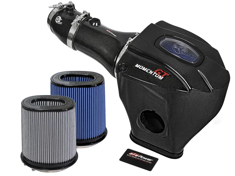 aFe 52-72205-CF, Momentum GT Black Series Carbon Fiber CAIS 2017 Dodge Challenger/Charger SRT Hellcat V8-6.2L(sc)