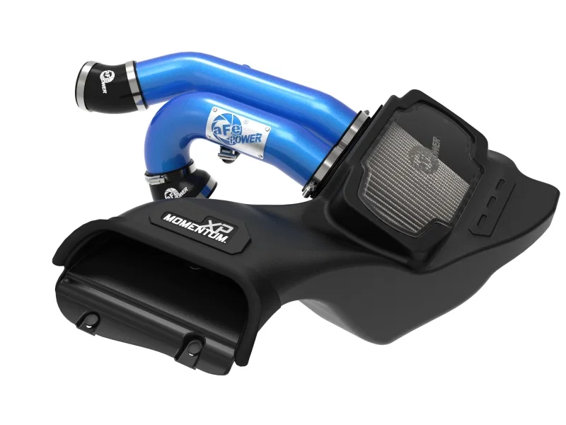 aFe 50-30072DL, 21-22 Ford F-150 Raptor V6-3.5L(tt) Momentum XP Cold Air Intake System Blue w/ Pro Dry S Filter