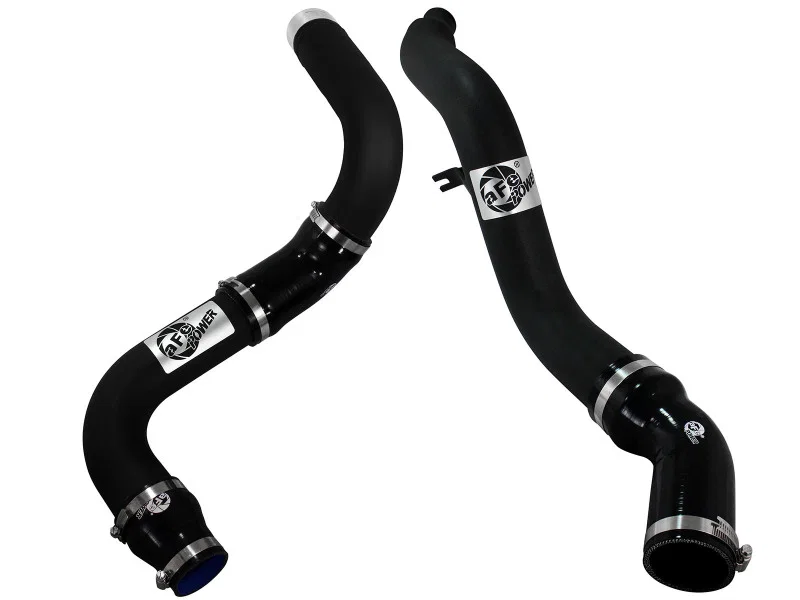 aFe 46-20174-B, Bladerunner 3in Black Intercooler Hot and Cold Side Tubes 14-15 Dodge Ram 1500 EcoDiesel V6 3.0L