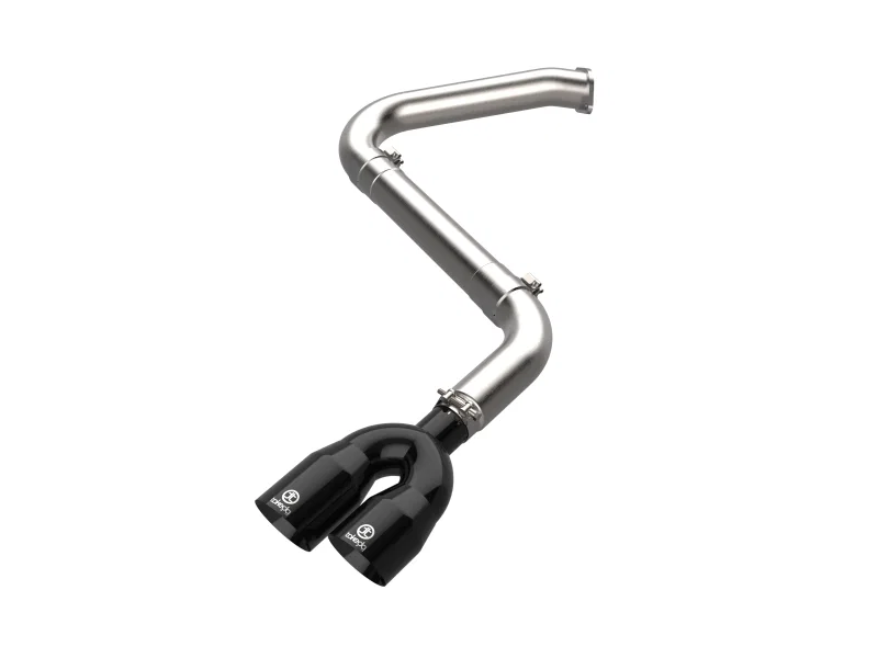 aFe 49-37045-B, Takeda Axle-Back Exhaust System Hyundai Elantra N Line 21-25 L4-1.6L- Black Tip