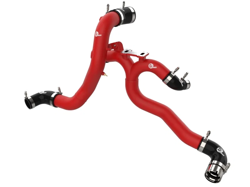 aFe 46-20504-R, 18-21 Kia Stinger V6-3.3L BladeRunner Alum Hot/Cold Charge Pipe Kit Red
