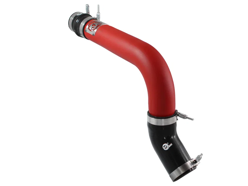 aFe 46-20138-R, BladeRunner 3in Red Intercooler Tube Hot Side w/Couplings 13-14 Dodge RAM Diesel 6.7L (td)