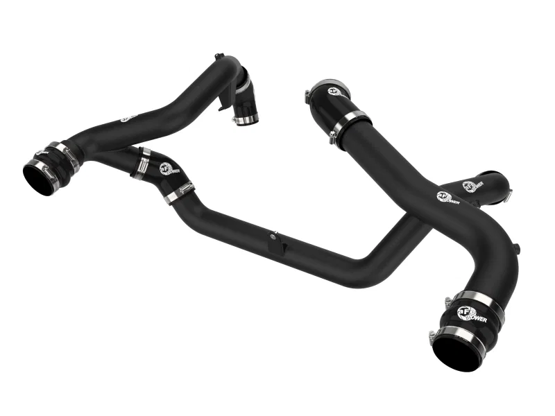 aFe 46-20674-B, 22-23 Ford Explorer BladeRunner Aluminum Hot and Cold Charge Pipe Kit - Blk