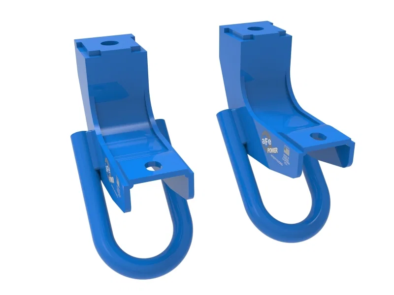 aFe 450-72T001-L, Toyota Tundra 2022 V6-3.5L (tt) Front Tow Hook Blue