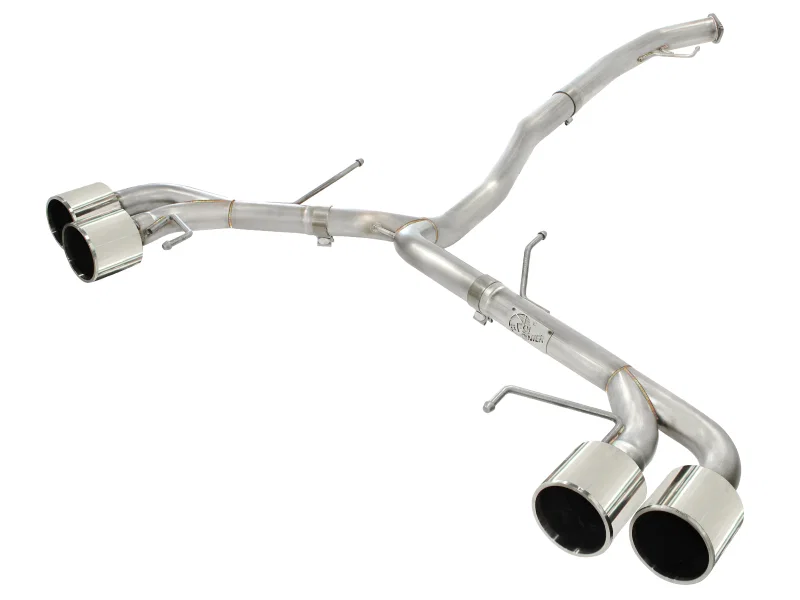 aFe 49-36108-P, Takeda 3in SS Exhaust Cat-Back 09-14 Nissan GTR V6 3.8L Polished Tips