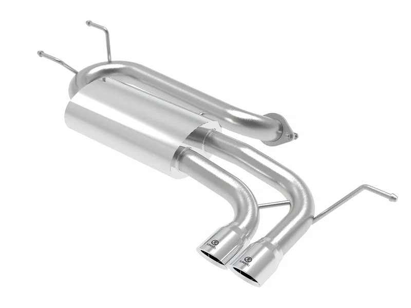 aFe 49-37004-P, Takeda 2-1/2in 304 SS Axle-Back Exhaust w/ Polished Tip 16-19 Mazda Miata L4 2.0L