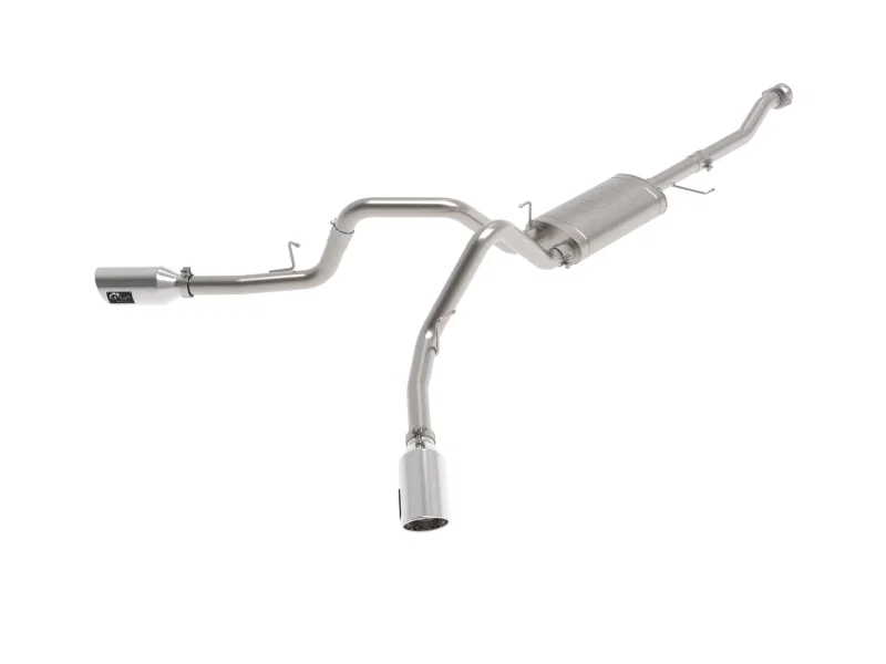 aFe 49-33126-P, Vulcan 3in 304 SS Cat-Back Exhaust 2021 Ford F-150 V6 2.7L/3.5L (tt)/V8 5.0L w/ Polished Tips