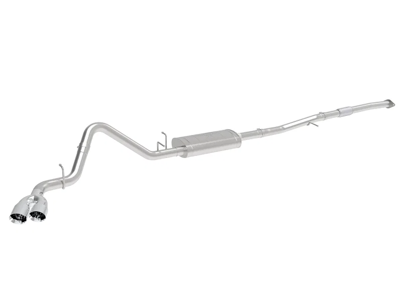aFe 49-34109-P, Vulcan Series 3in 304SS Exhaust Cat-Back w/ Pol Tips 2019 GM Silverado / Sierra 1500 L4-2.7L (t)