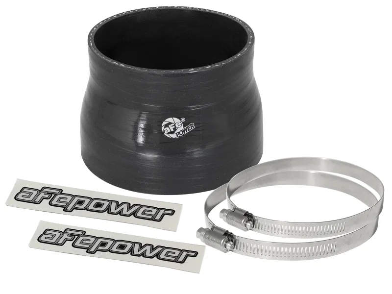 aFe 59-00044, 3.5in ID to 3in ID x 2.5in L Reducing Coupler - Black