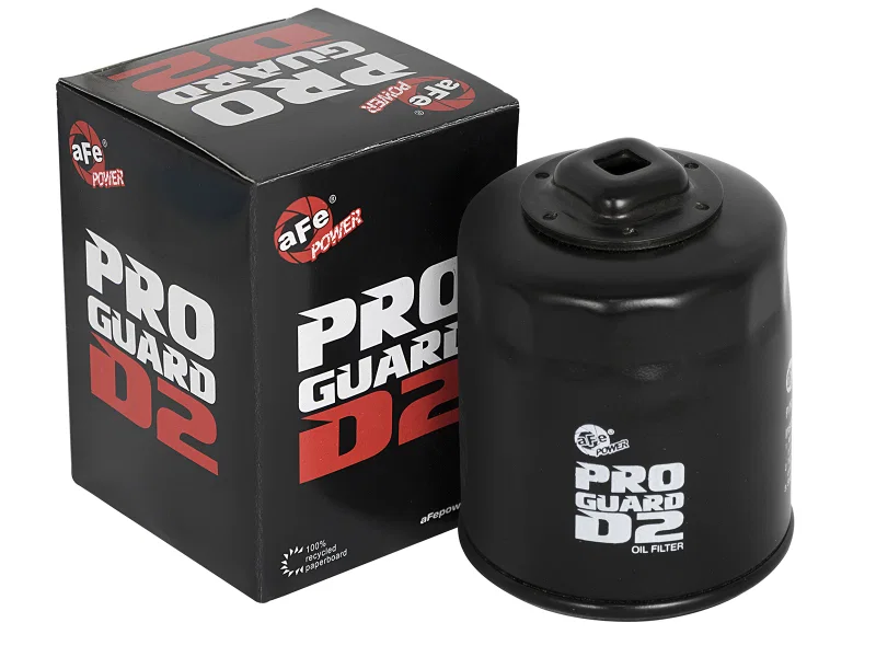 aFe 44-LF014, ProGuard D2 Oil Filter w/ 3/8in Ratchet Drive to Remove Filter 07-11 Jeep Wrangler JK V6-3.8L