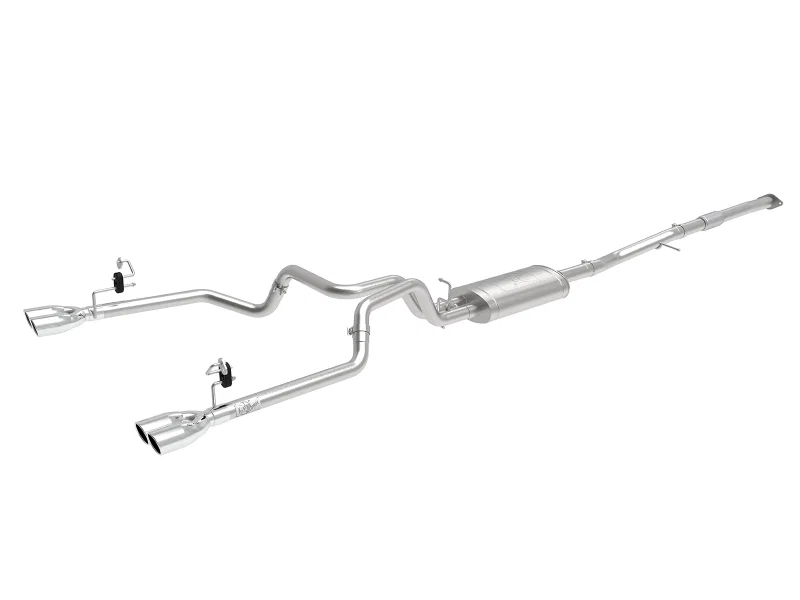 aFe 49-34110-P, Vulcan Series 3-2.5in 304SS Exh Cat-Back w/ Pol Tips 2019 GM Silverado/Sierra 1500 L4-2.7L (t)
