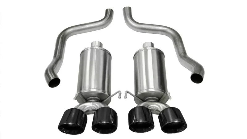 CORSA Performance 14470BLK, 2009-2013 Xtreme Axle-Back Exhaust w/Dual Black 3.5in Tips 09-13 Chevrolet Corvette C6 6.2L V8