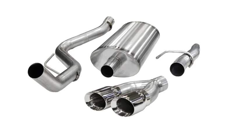 CORSA Performance 14393, 2011-2014 Ford F-150 5.0L V8 Polished Sport Cat-Back Exhaust