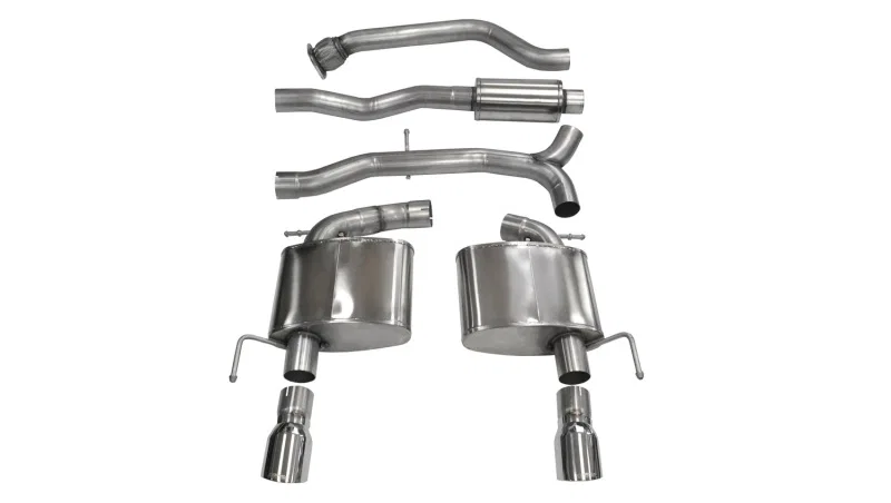 CORSA Performance 14888, 2013-2019 Cadillac ATS Sedan 2.0L A/T Polished Sport Dual Rear Cat-Back Exhaust
