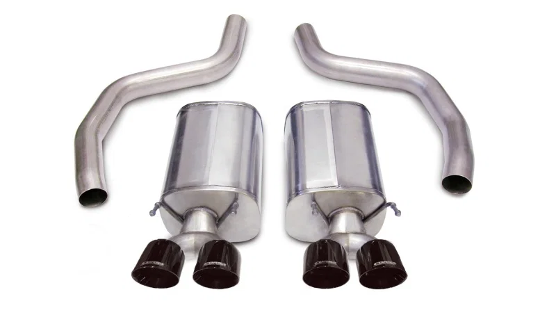 CORSA Performance 14164BLK, 2006-2013 Chevrolet Corvette C6 Z06 7.0L V8 Black Sport Axle-Back Exhaust