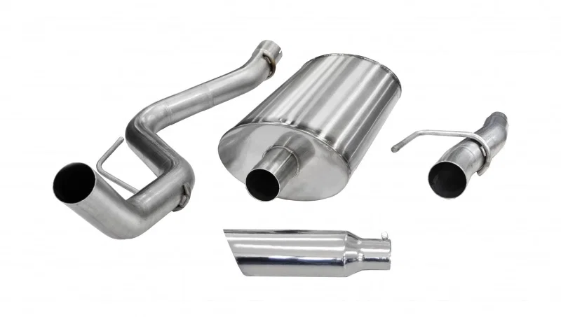 CORSA Performance 24393, 2011-2014 Ford F-150 5.0L V8 Polished Sport Cat-Back Exhaust
