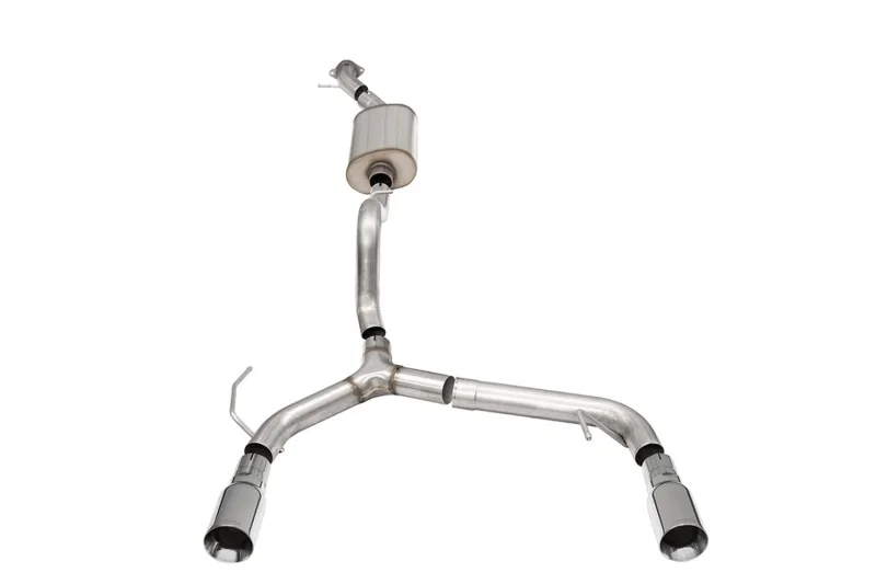 CORSA Performance 21204, 21-25 Ford Bronco 2.3L 2-Door 2.75in Cat-Back Dual Rear Exhaust w/4in Straight-Cut Polish Tips