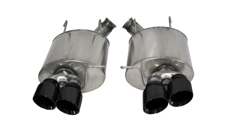 CORSA Performance 14321BLK, 2013-2014 Ford Mustang Shelby GT500 5.8L V8 Black Sport Axle-Back Exhaust