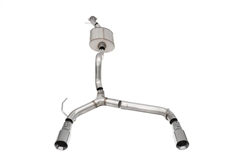 CORSA Performance 21208, 21-25 Ford Bronco 2.7L 2-Door 2.75in Cat-Back Dual Rear Exhaust w/4in Straight-Cut Polish Tips