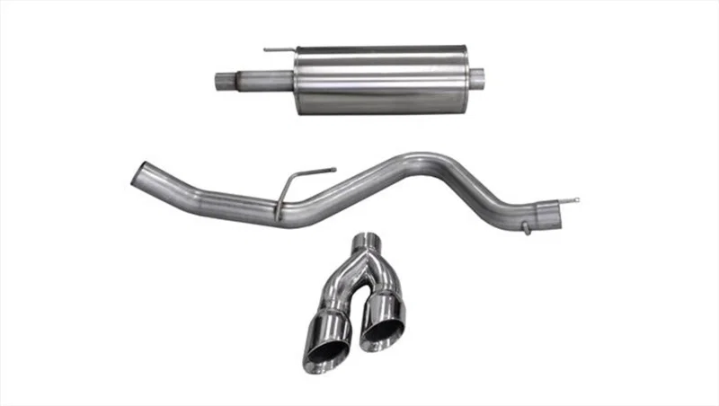CORSA Performance 14837, 15-20 Ford F-150 5.0L V8 (Super Crew Cab) Polished Sport Single Side Dual 4in Tips CB Exhaust