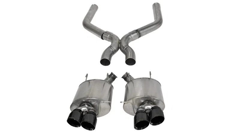 CORSA Performance 14323BLK, 2013-2014 Ford Mustang Shelby GT500 5.8L V8 Black Sport Axle-Back + XO Exhaust