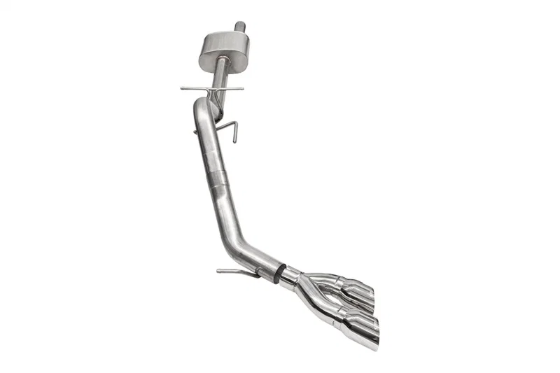 CORSA Performance 21246, 2024-2025 Ford Ranger 3in Cat-Back Exhaust 4in Polished Pro-Series Slash Cut Twin Tip