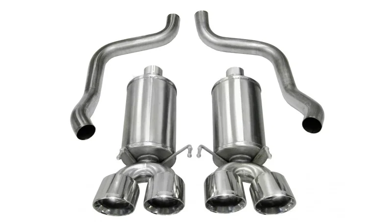 CORSA Performance 14470, 2009-2013 Chevrolet Corvette C6 6.2L V8 Polished Xtreme Axle-Back Exhaust