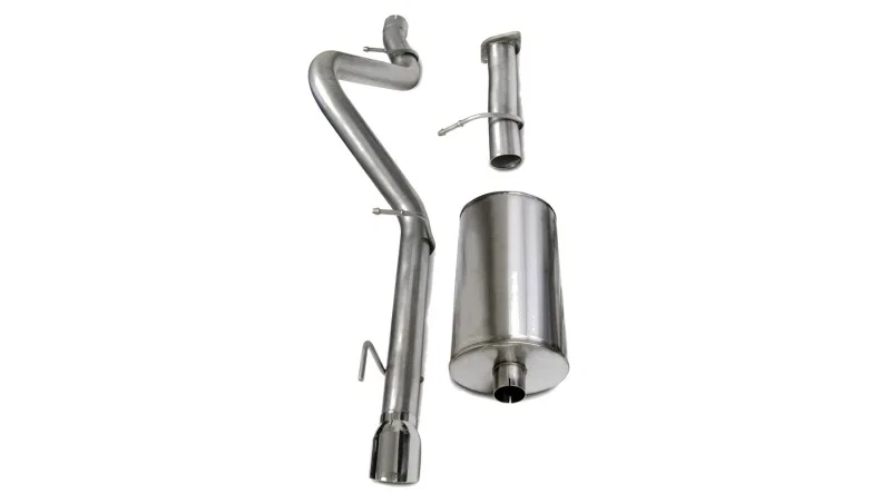 CORSA Performance 14256, 2006-2008 Chevrolet Trailblazer SS 6.0L V8 Polished Sport Cat-Back Exhaust