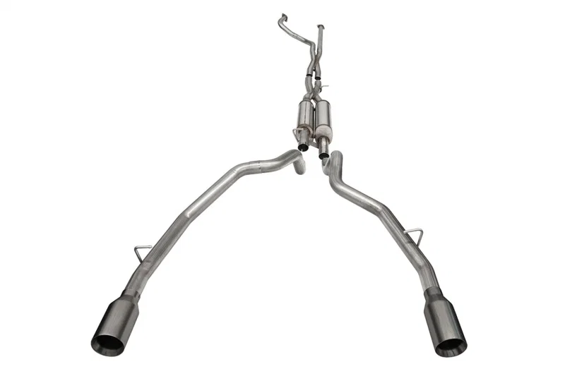 CORSA Performance 21189GNM, 2021-2024 Dodge Ram TRX Crew Cab Xtreme Catback Exhaust Dual Rear Gunmetal Tip