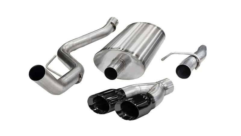 CORSA Performance 14393BLK, 2011-2014 Ford F-150 5.0L V8 Black Sport Cat-Back Exhaust