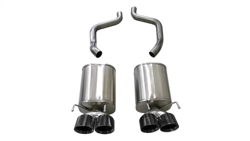 CORSA Performance 21009BLK, 2005-2007 Chevrolet Corvette (C6) 6.0L/6.2L Black Sport Axle-Back Exhaust w/4.5in Tips