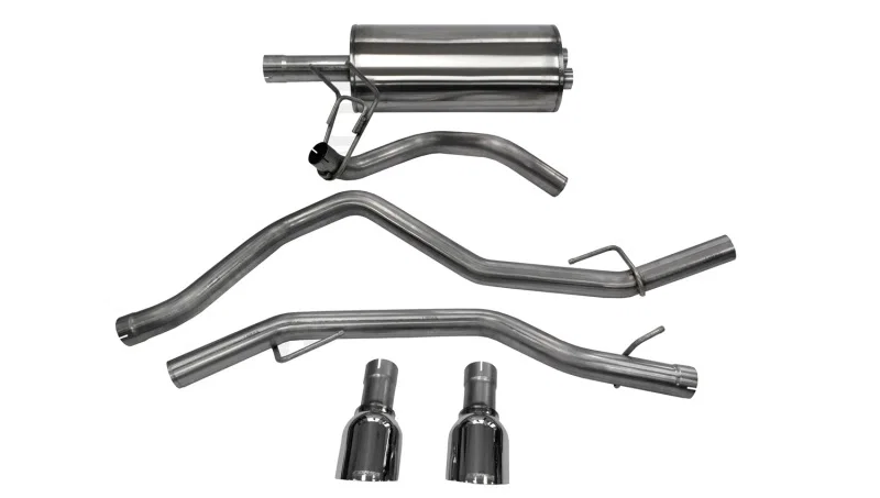 CORSA Performance 14405, 2009-2018 Dodge Ram 1500 4.7L Quad/Crew Cab/Short Bed Polished Dual Exit Cat-Back Exhaust