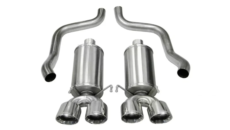 CORSA Performance 14469, 2005-2007 Chevrolet Corvette C6 6.0L V8 Polished Xtreme Axle-Back Exhaust