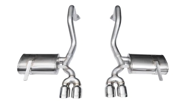 CORSA Performance 14132, 1997-2004 Chevrolet Corvette C5 Z06 5.7L V8 Polished Xtreme Axle-Back Exhaust