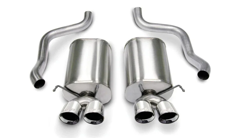 CORSA Performance 14169, 2005-2007 Chevrolet Corvette C6 6.0L V8 Polished Sport Axle-Back Exhaust