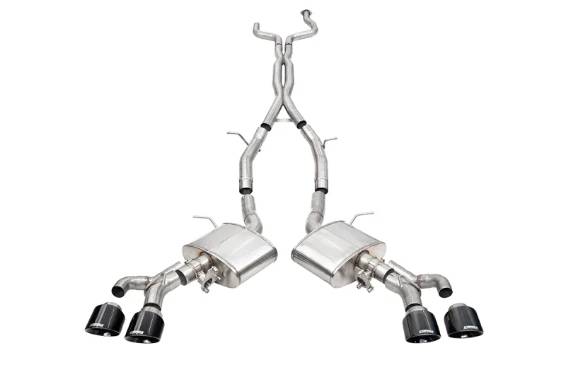 CORSA Performance 21317BLK, 22-25 Cadillac CT4 V Blackwing 3in Active Valve Cat-Back - 4.5in Black Tip