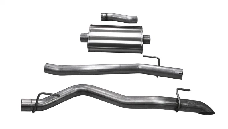 CORSA Performance 21061, 2020-2025 Jeep Gladiator JT 3.0in Cat-Back Single Side Exit w/ Turn Down Tip
