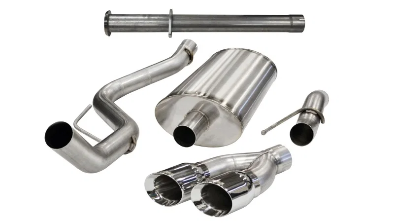 CORSA Performance 14759, 2011-2014 Ford F-150 Raptor 6.2L V8 133in Wheelbase Polished Xtreme Cat-Back Exhaust