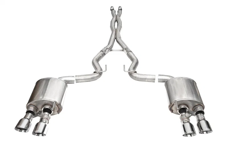 CORSA Performance 21265, 24+ Ford Mustang Dark Horse 5.0L 3.0in Dual Rear Exit Cat-Back w/Twin 4.5in Polish Slash Tips