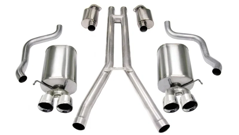 CORSA Performance 14156, 2004-2008 Cadillac XLR 4.6L Polished Sport Cat-Back Exhaust