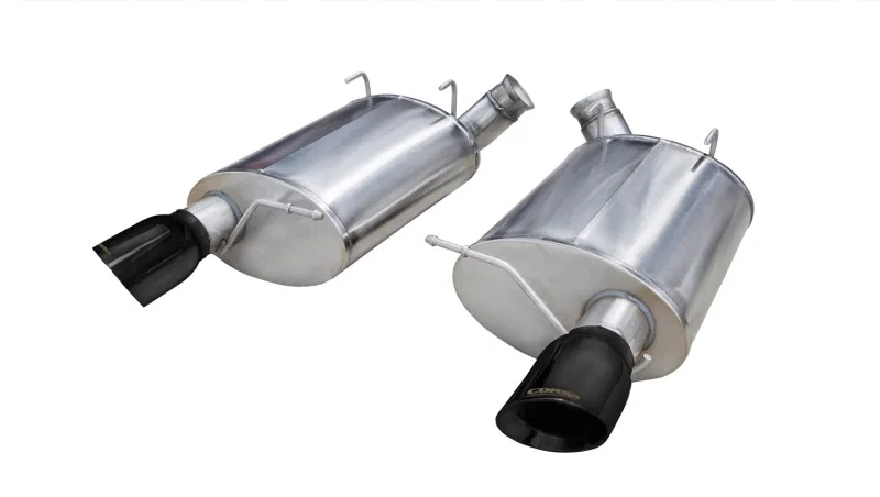 CORSA Performance 14320BLK, 2011-2012 Ford Mustang Shelby GT500 5.4L V8 Sport Axle-Back Exhaust w/ Black Tips