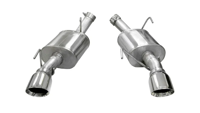 CORSA Performance 14314, 2005-2010 Ford Mustang Shelby GT500 5.4L V8 Polished Xtreme Axle-Back Exhaust