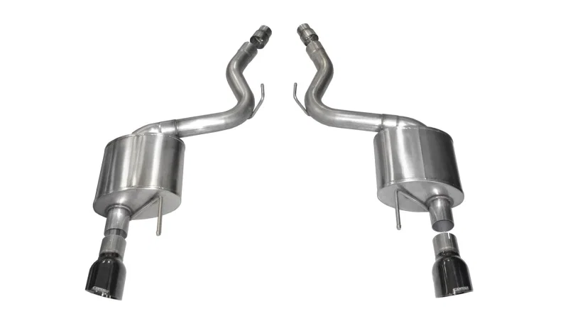 CORSA Performance 14326BLK, 2015-2017 Ford Mustang GT 5.0 3in Axle Back Exhaust Black Dual 4.5in Tip Sport