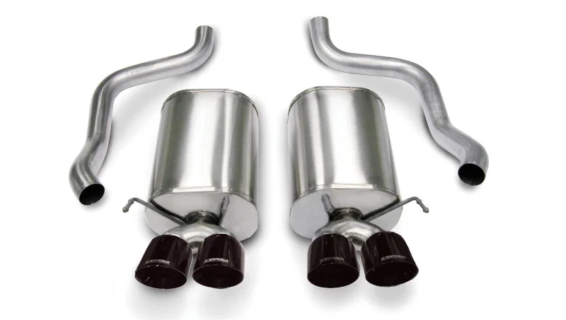 CORSA Performance 14169BLK, 2005-2007 Chevrolet Corvette C6 6.0L V8 Black Sport Axle-Back Exhaust