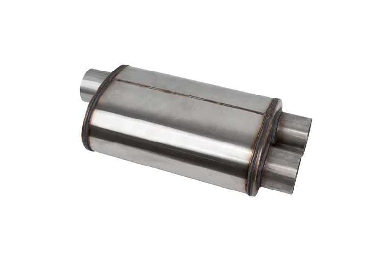 CORSA Performance CPD3030, PRO-Series Tuned 304SS Muffler 3.0in Single Inlet / Dual Outlet - 19in OAL