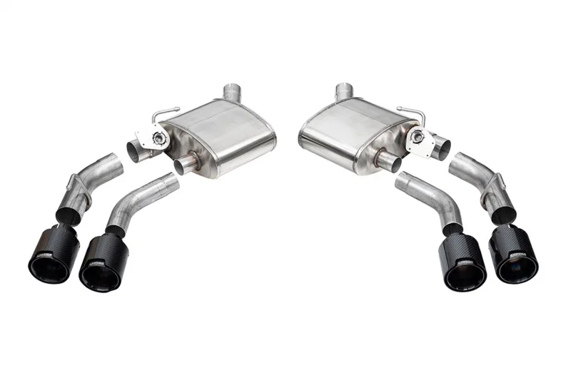CORSA Performance 21789CFBLK, 2016-2024 Chevrolet Camaro SS / ZL1 Valved Axle-Back Exhaust w/ Black Carbon Fiber Quad Tips