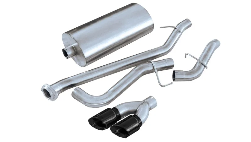 CORSA Performance 14261BLK, 1999-2006 GMC Sierra Reg. Cab/Short Bed 1500 4.8L V8 Black Sport Cat-Back Exhaust for Chevrolet Silverado 1500