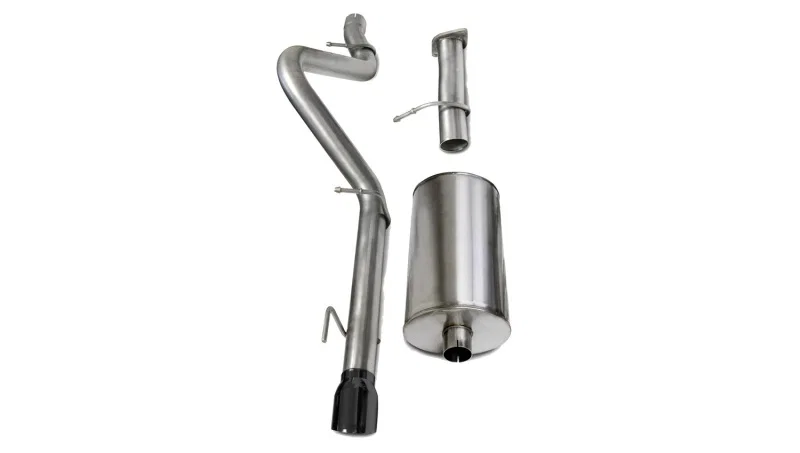 CORSA Performance 14256BLK, 2006-2008 Chevrolet Trailblazer SS 6.0L V8 Black Sport Cat-Back Exhaust